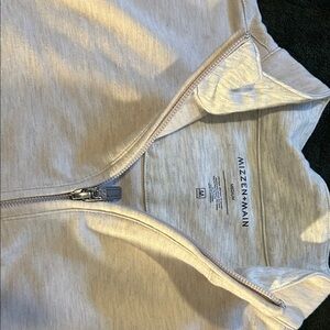 Mizzen+Main Heather Gray Zip-Up Jacket